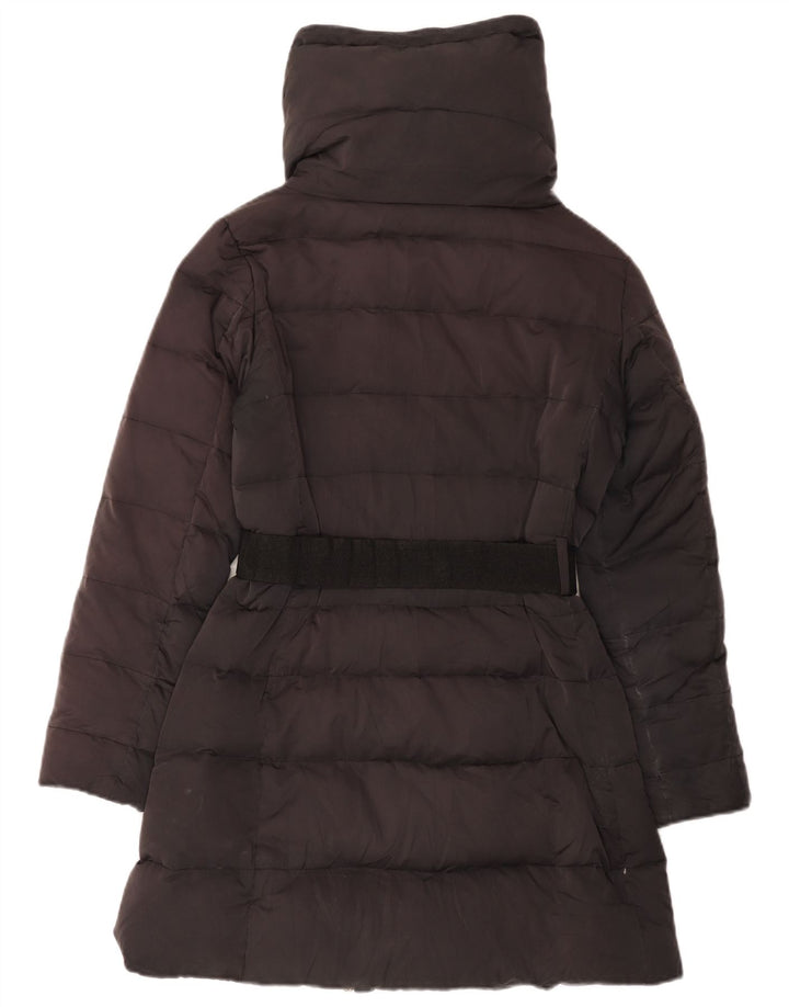 Zara Manteau rembourré pour femme UK 12 Medium Noir