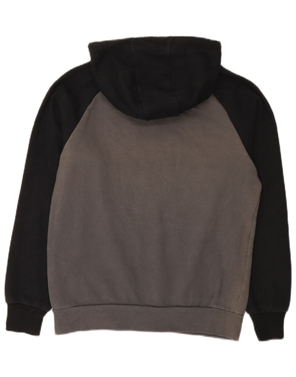 Ellesse Pull à capuche graphique pour homme Small Gris Colorblock Cotton Sports
