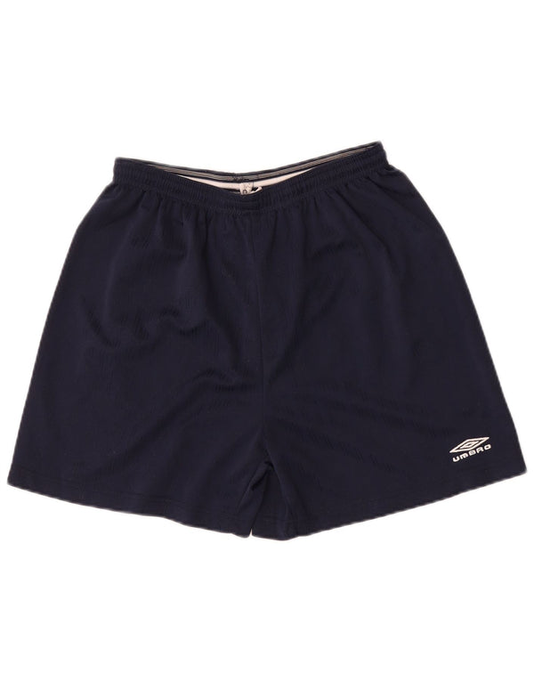 Umbro Short de Sport Homme Large Bleu Marine Polyester