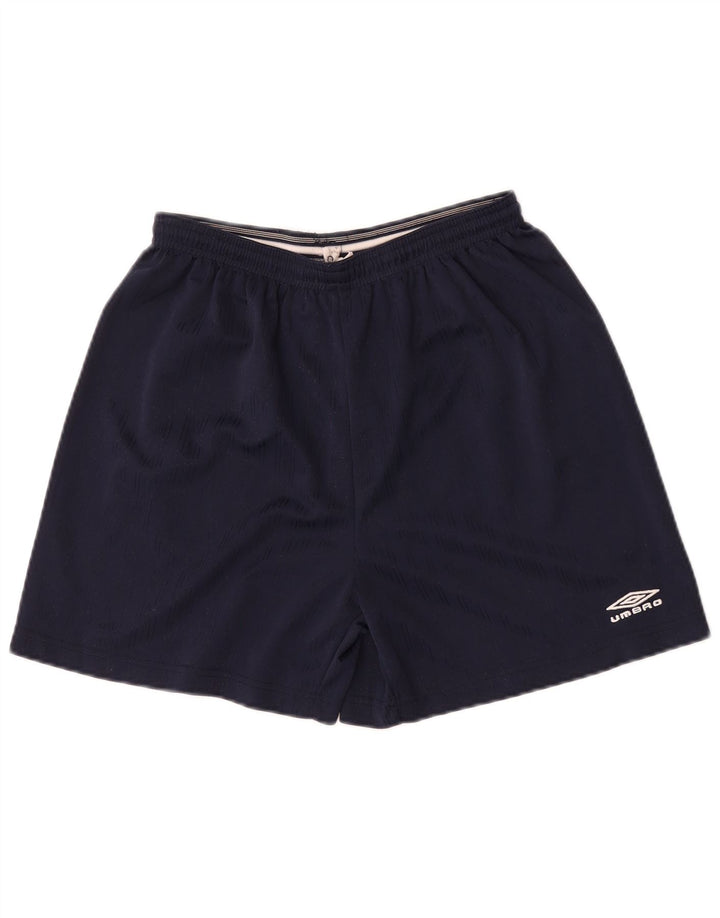 Umbro Short de Sport Homme Large Bleu Marine Polyester