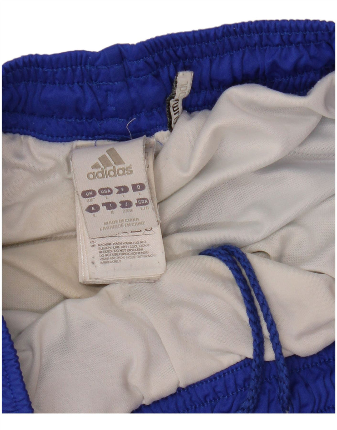 ADIDAS Short de sport Climacool pour hommes, grand bleu, polyester color block