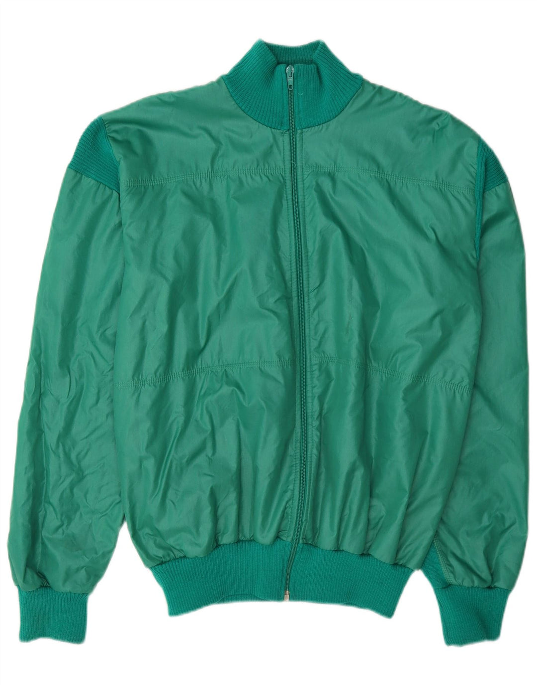 vintage Mens Survêtement Top Veste Vert Moyen