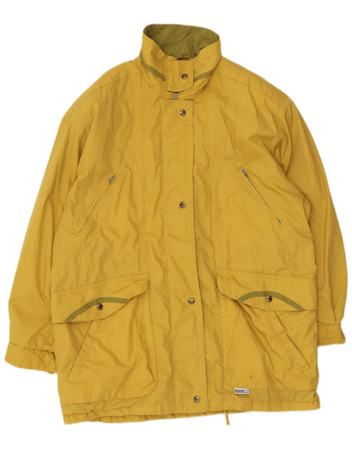 imperméable surdimensionné femme vintage EU 42 Grand polyester jaune