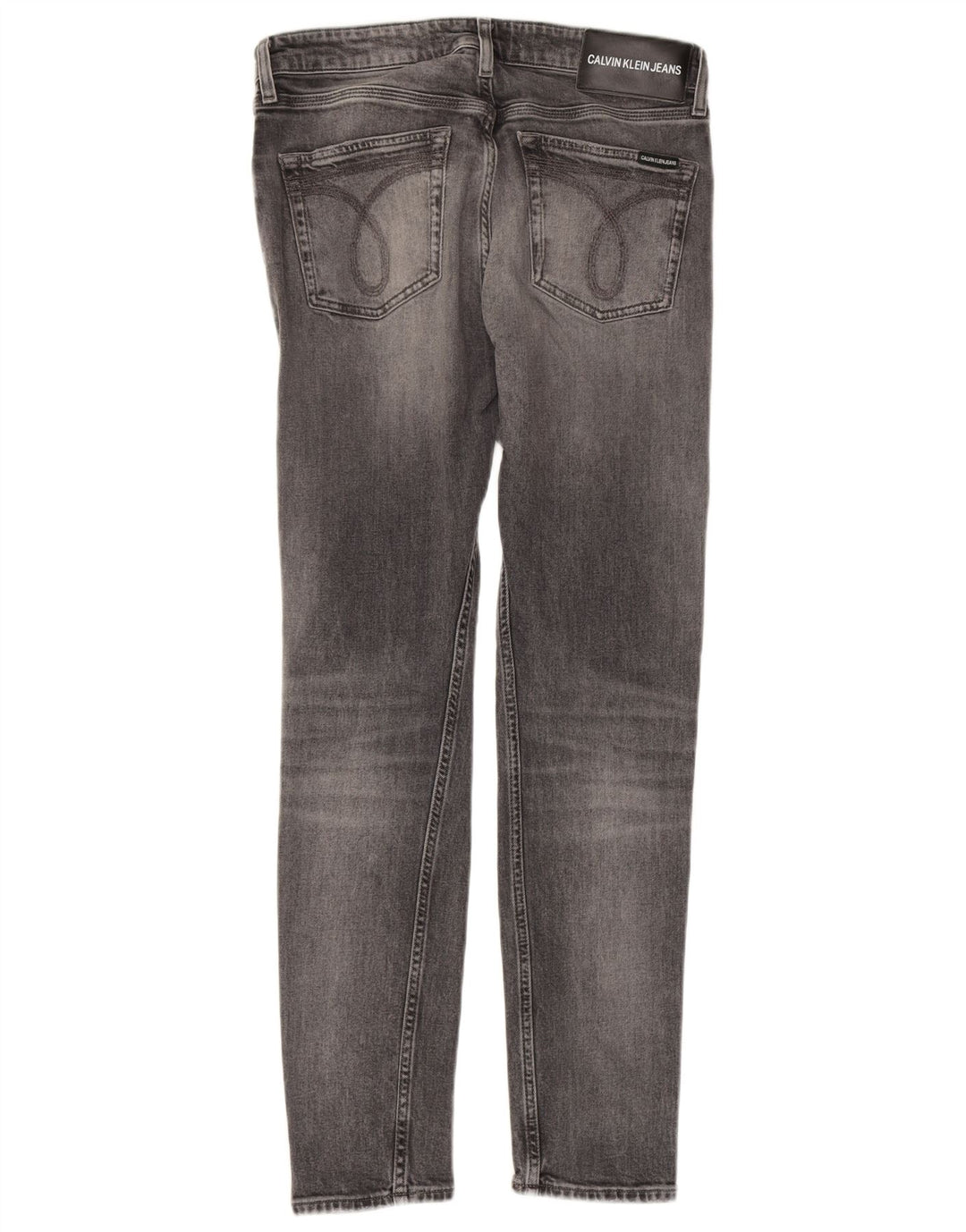 CALVIN KLEIN Jean Skinny Femme W31 L32 Gris Coton