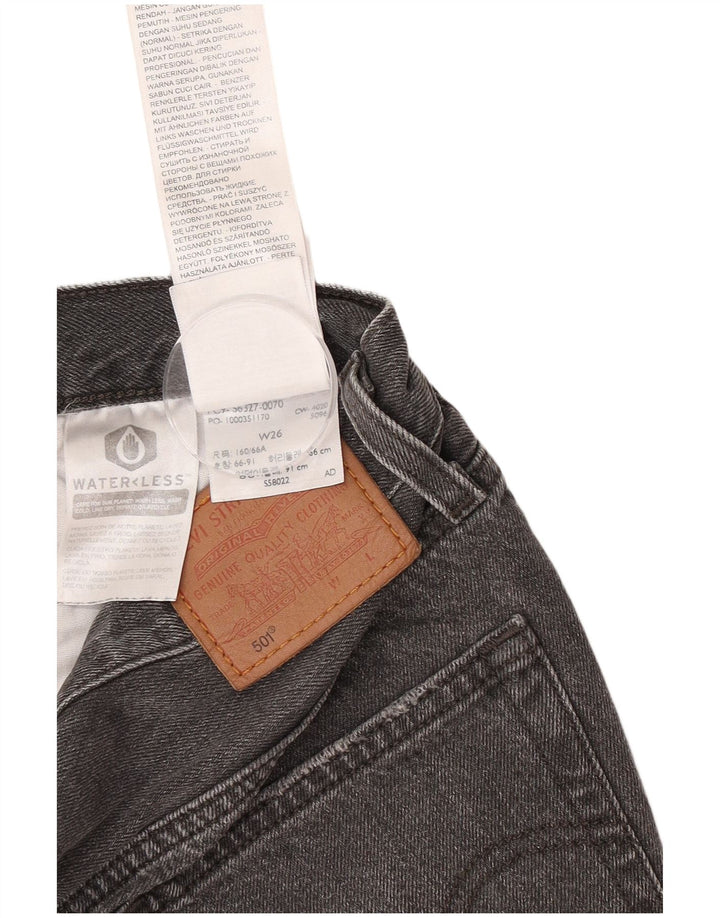 Levi's Short en Jean 501 Femme W26 Small Noir Coton