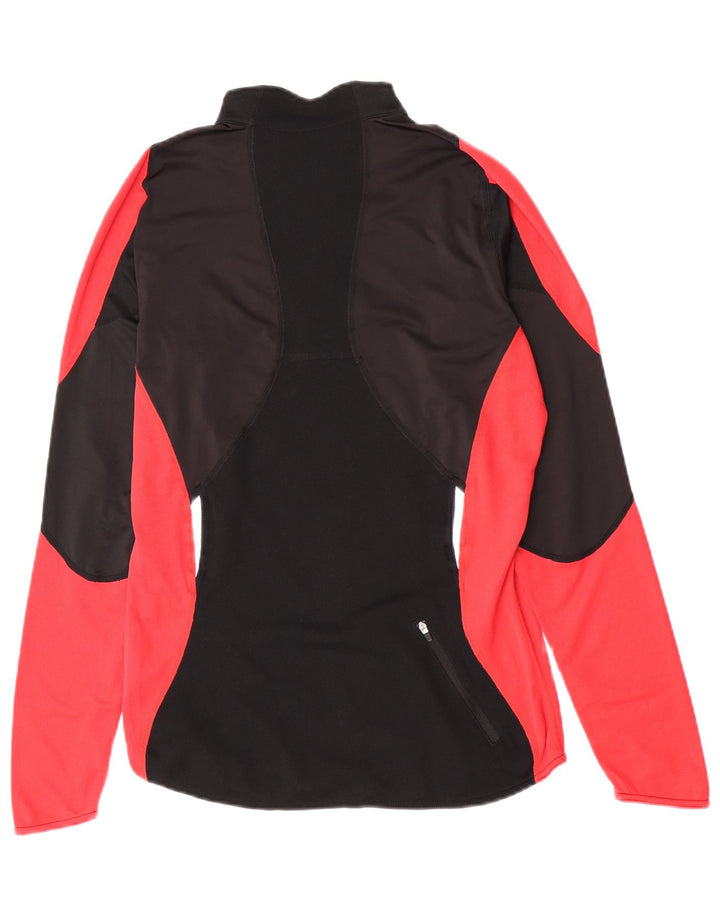 Mizuno Haut de survêtement à col zippé pour homme Small Noir Colourblock