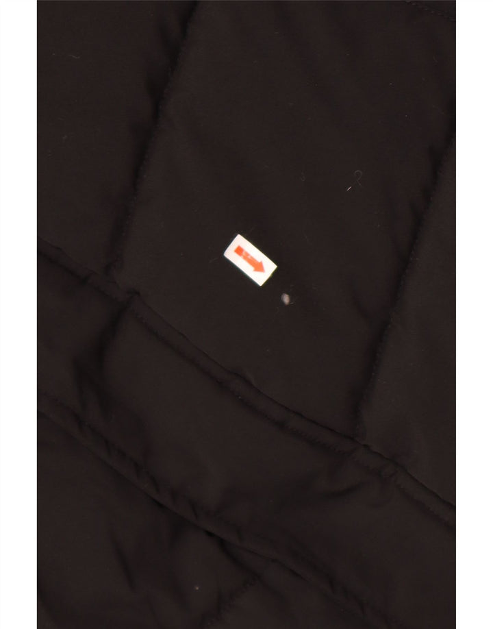 Superdry Veste Parka Graphique À Capuche Femme UK 14 Moyen Noir Hiver