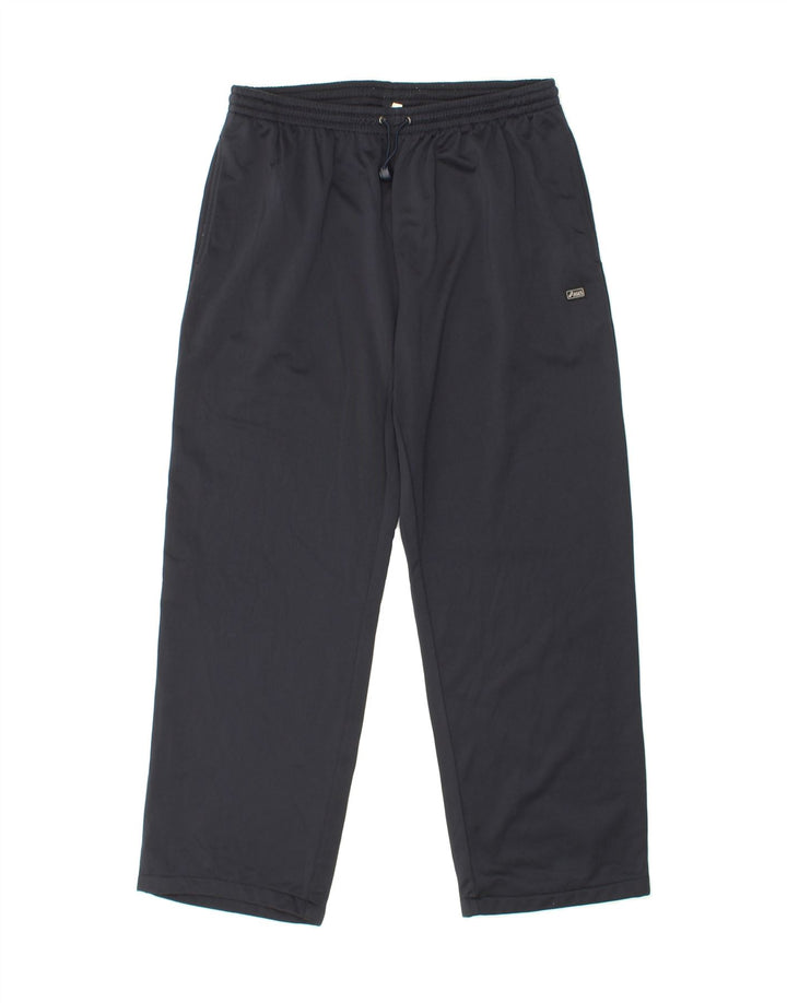 ASICS Mens Tracksuit Trousers Medium Black Vintage Asics and Second-Hand Asics from Messina Hembry 