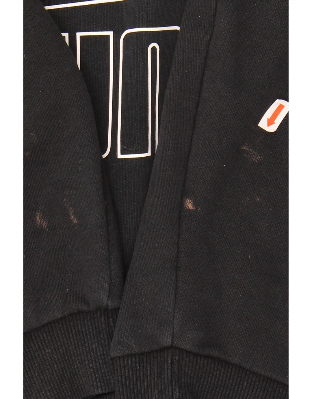 PUMA Girls Graphic Sweatshirt Jumper 13-14 Years Black