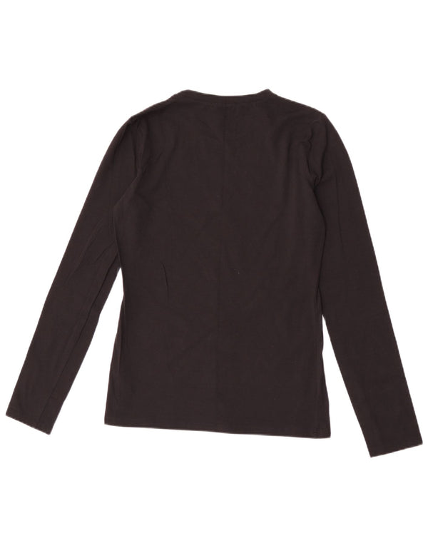 Liu Jo Haut graphique à manches longues pour femme IT 40 Small Noir Coton