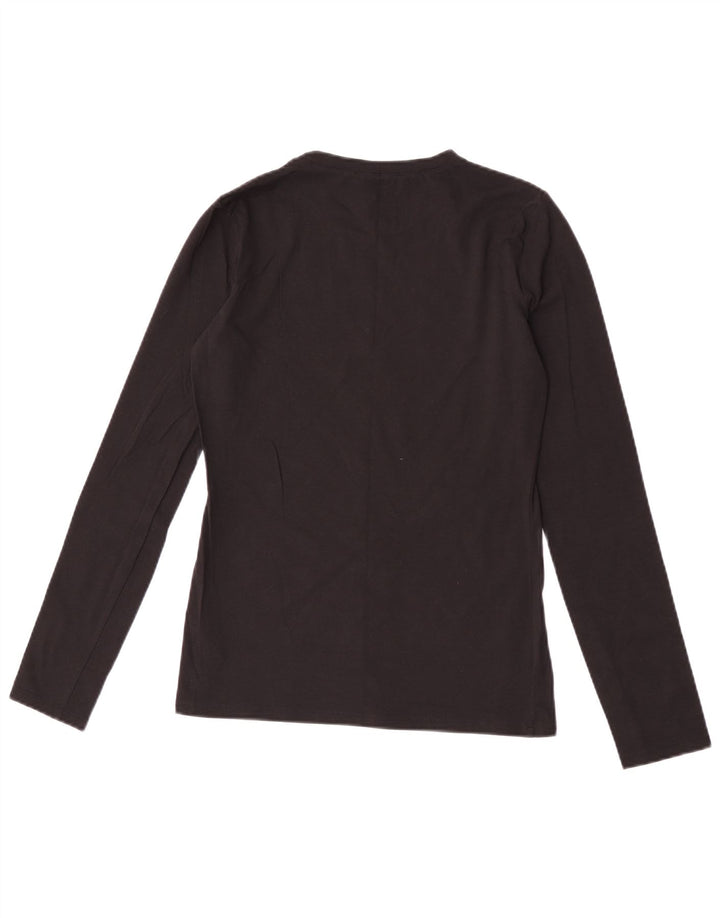 Liu Jo Haut graphique à manches longues pour femme IT 40 Small Noir Coton