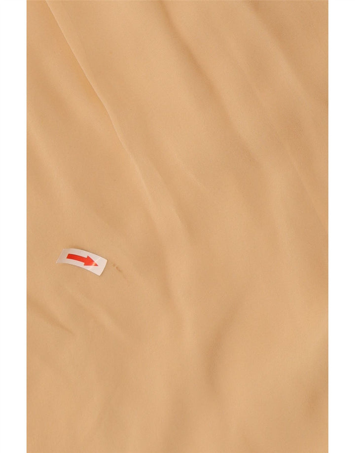 Simona Barbieri Robe trapèze Twin-Set pour femme UK 12 Soie beige moyen