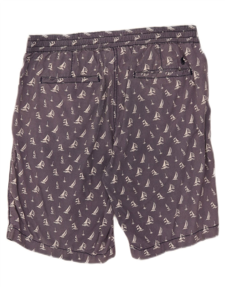 Polo Ralph Lauren Short décontracté à motif abstrait pour homme Medium W32 Bleu marine