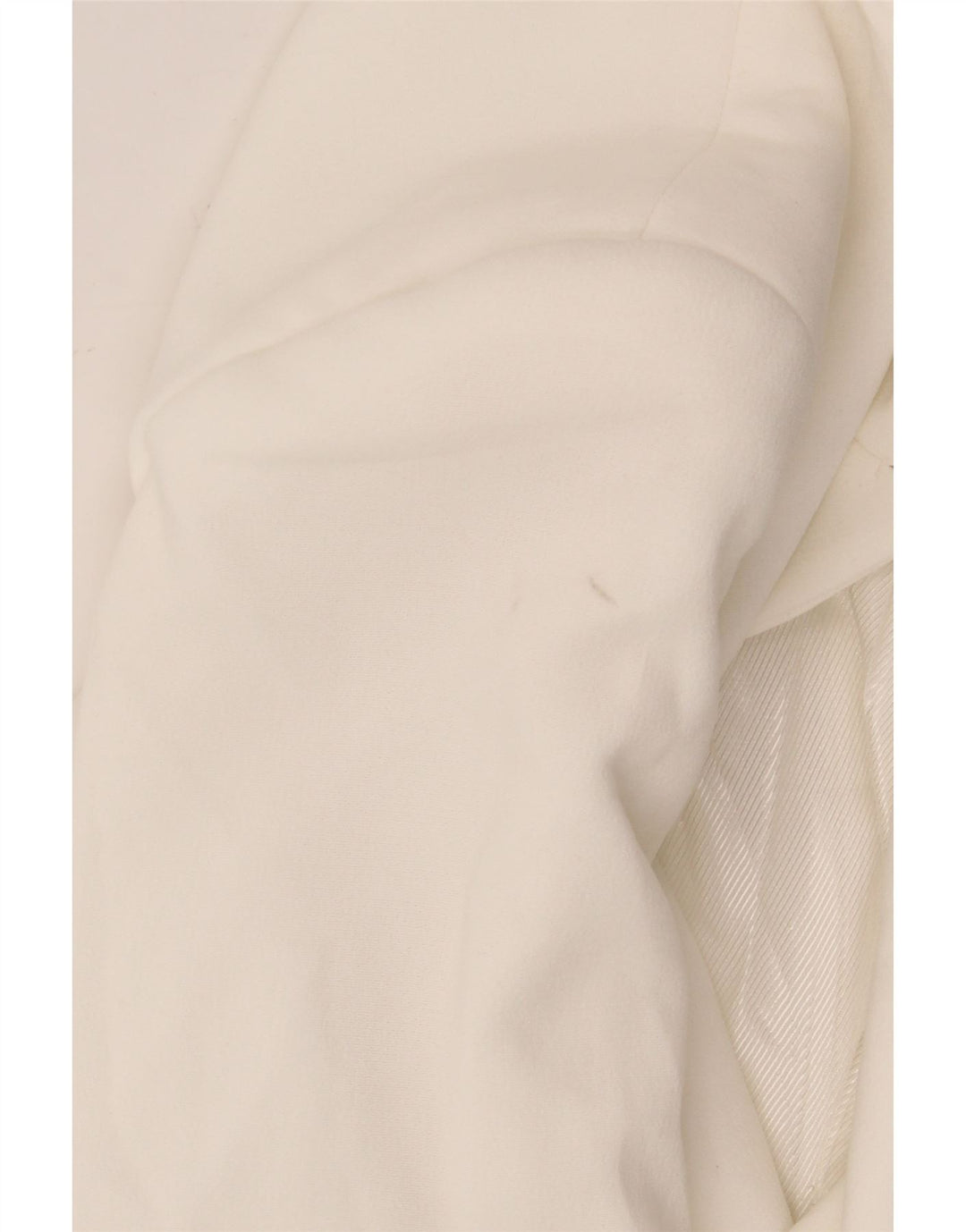 Zara Veste blazer surdimensionnée ouverte pour femme UK 6 XS Blanc Polyester