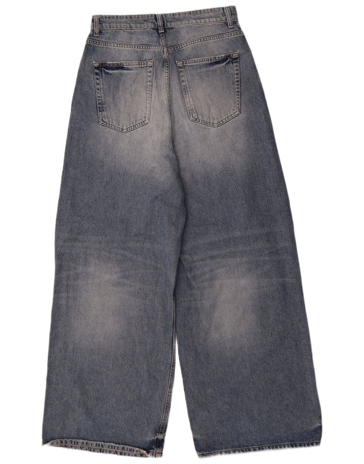 ZARA Jean large pour homme EU 38 Small W30 L31 Bleu Coton