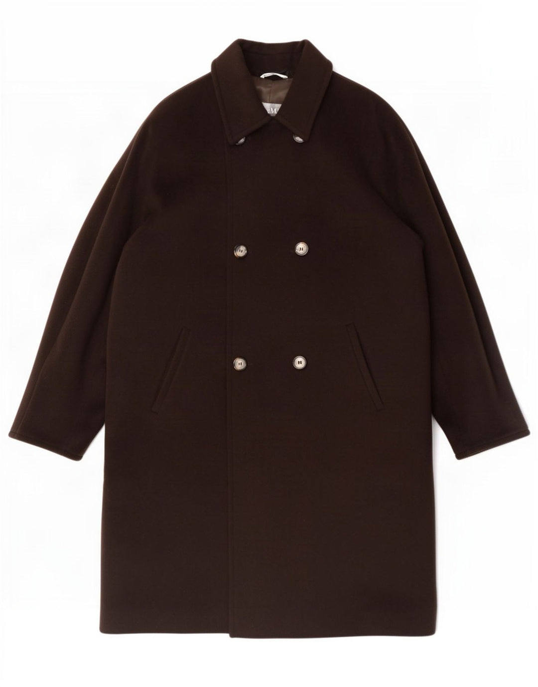 Max Mara Manteau surdimensionné à double boutonnage pour femme UK 16 Large Marron
