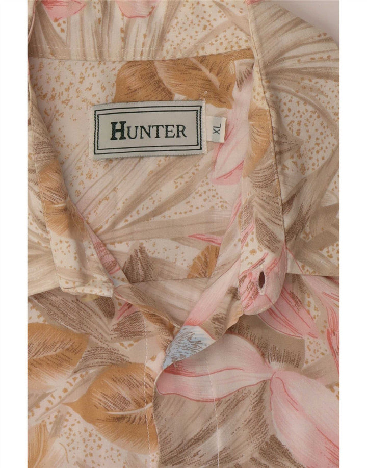 Hunter Chemise à manches courtes pour homme XL Multicolore Floral