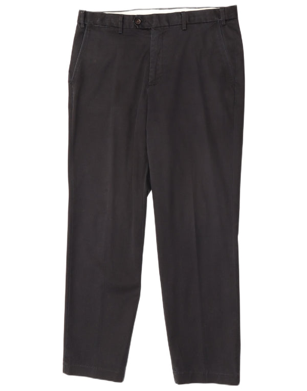 Marks & Spencer Pantalon de costume coupe ajustée pour homme W34 L31 Noir Coton