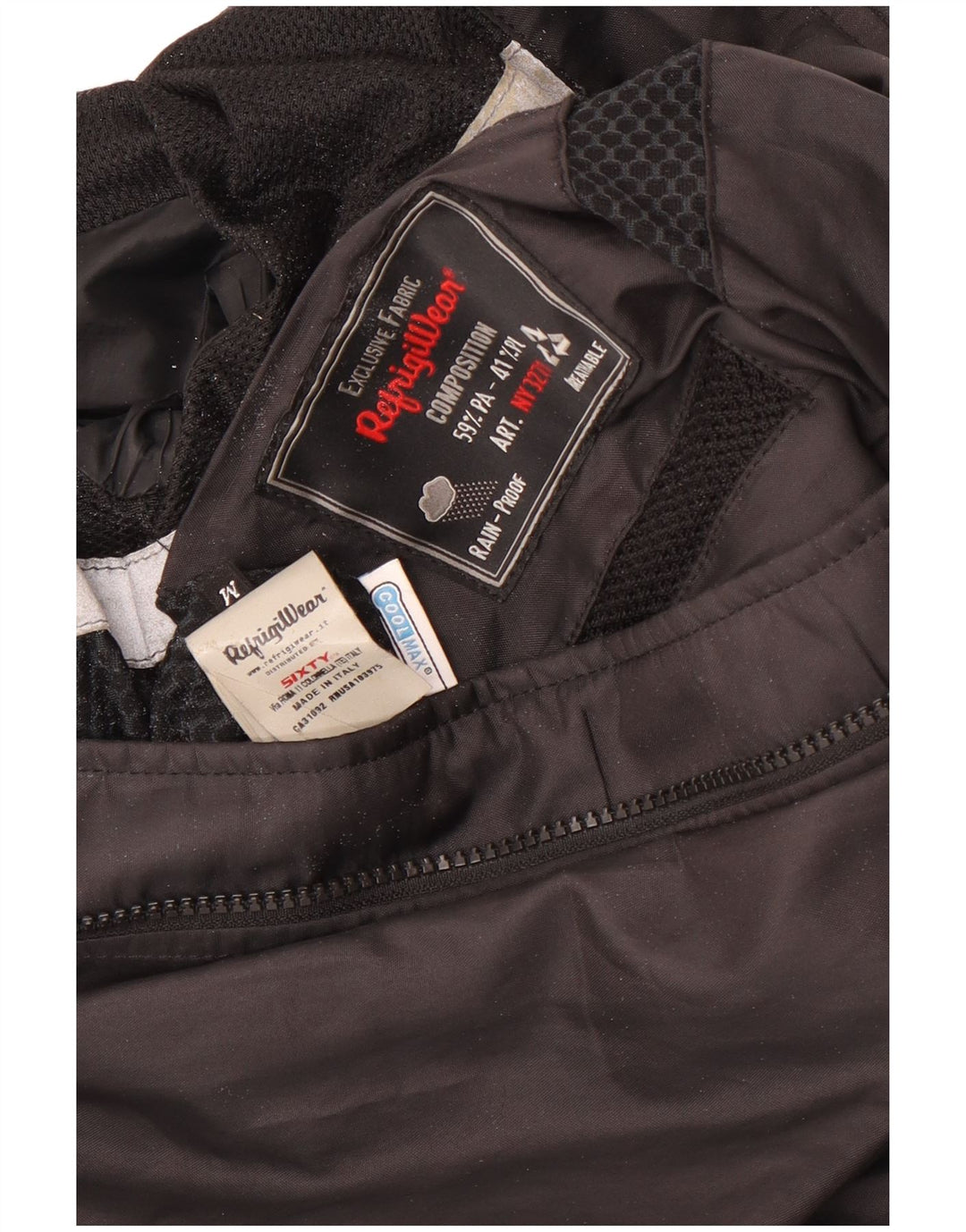Refrigiwear Veste de pluie pour homme UK 38 Medium Noir Polyamide