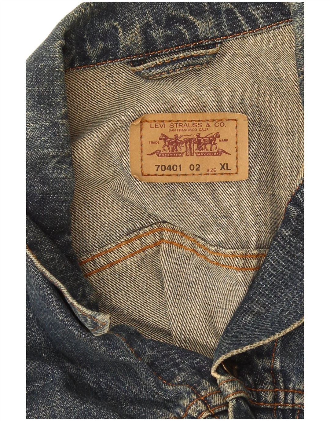 Levi's Veste en Jean Femme UK 18 XL Bleu