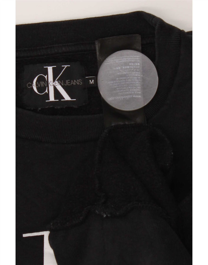 Calvin Klein Jeans Sweat-Shirt Graphique Homme Noir Moyen Coton
