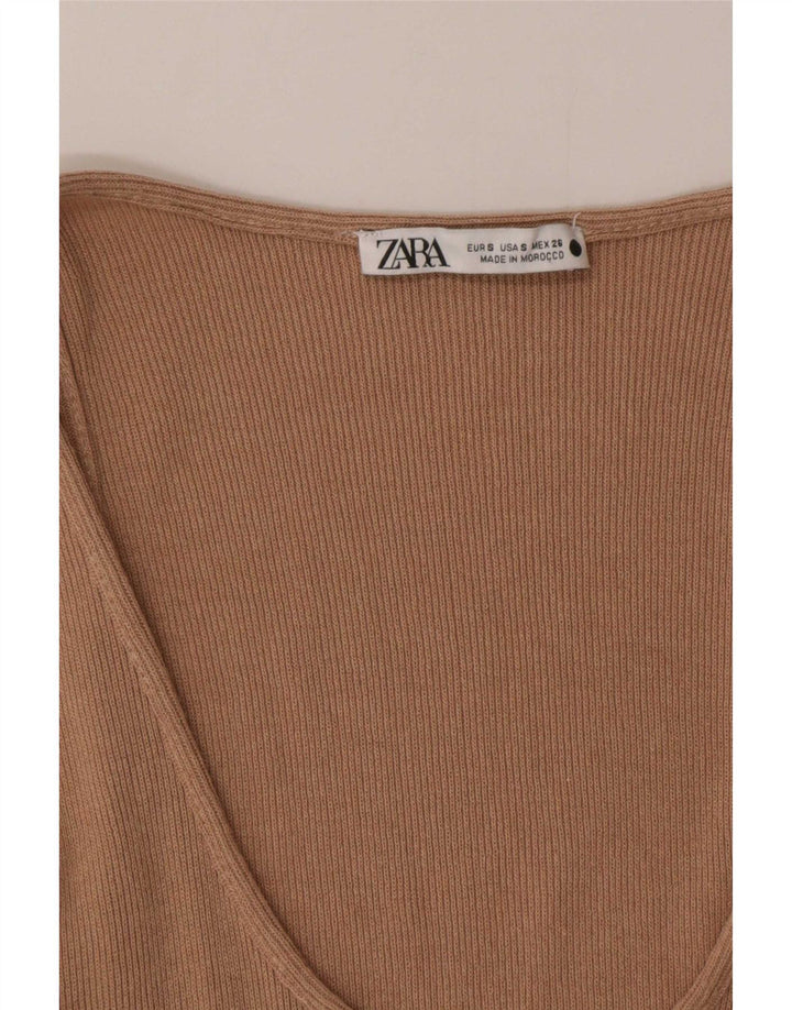 Zara Femme Débardeur UK 10 Petit Beige