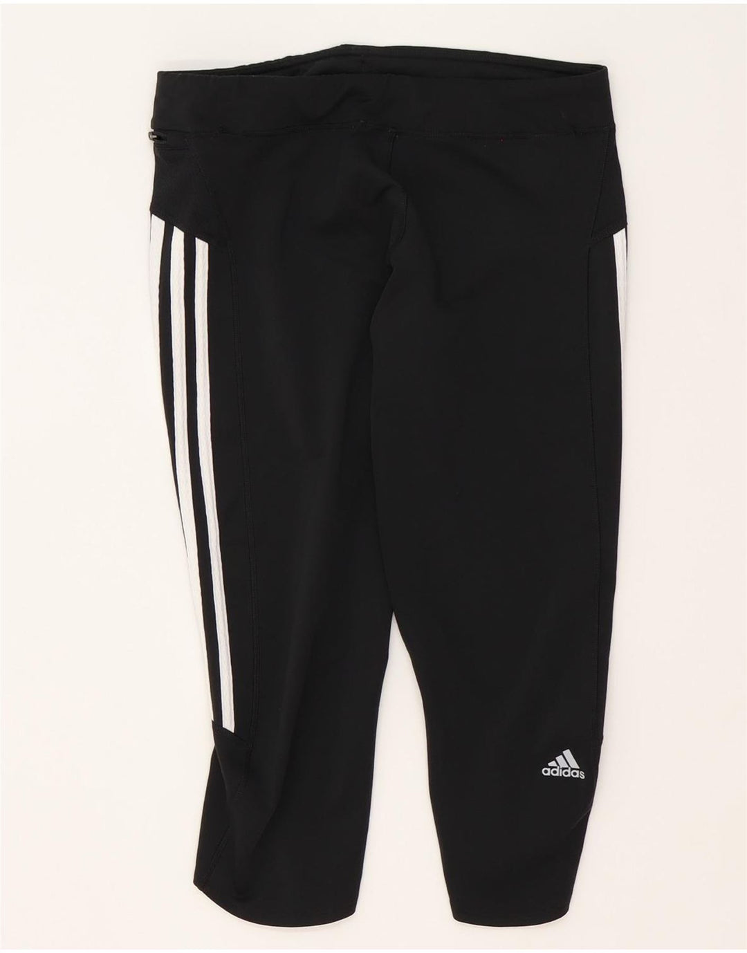 Adidas Climalite Capri Leggings UK 16 Large Noir Polyester