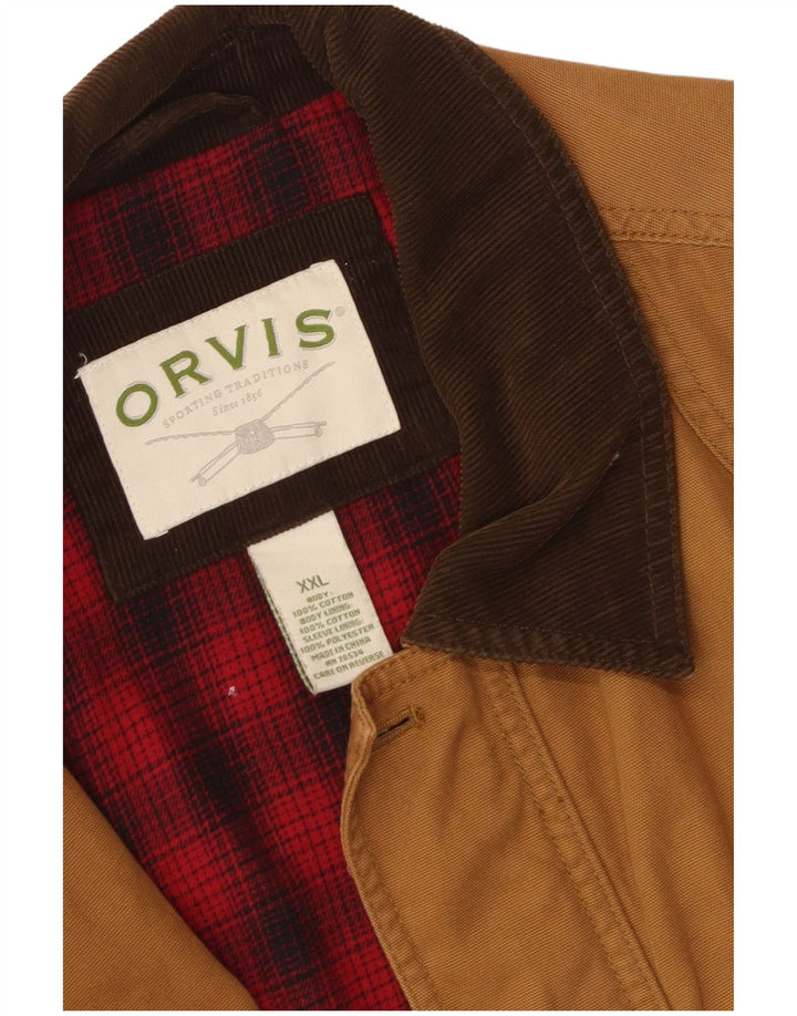 Orvis Veste utilitaire pour homme UK 44 2XL Marron Coton