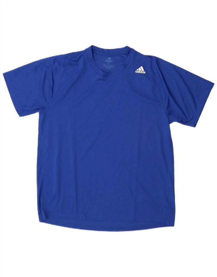 Adidas Hommes Aeroready T-Shirt Top XL Bleu Polyester