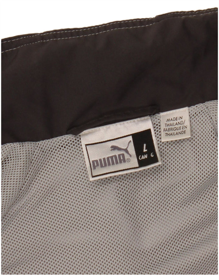 PUMA Veste de survêtement pour homme Taille L Gris Colorblock