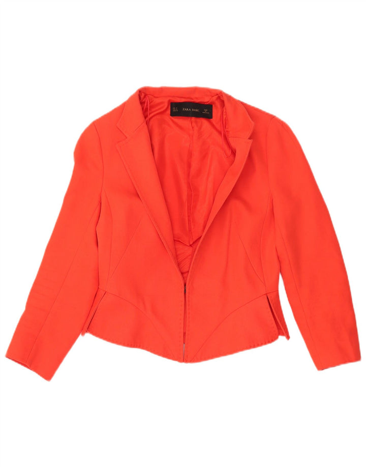 ZARA Womens 3/4 Sleeve Bolero Jacket UK 12 Medium Red