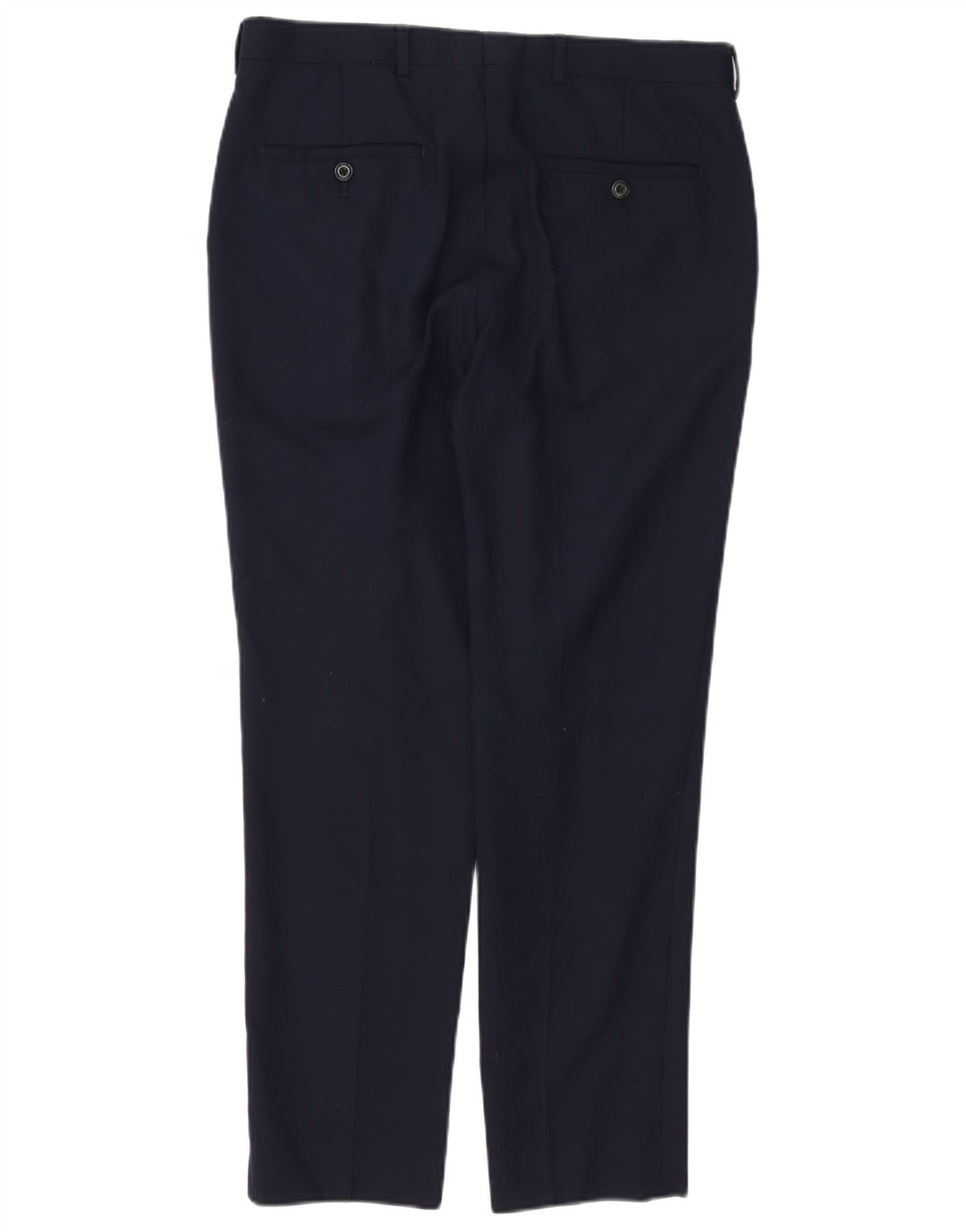 Marks & Spencer Pantalon de Costume Slim Fit pour Homme W32 L29 Laine Bleu Marine