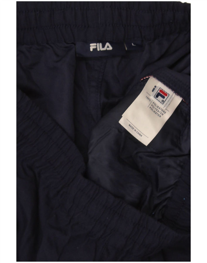 Fila Short de sport homme grand bleu marine polyester
