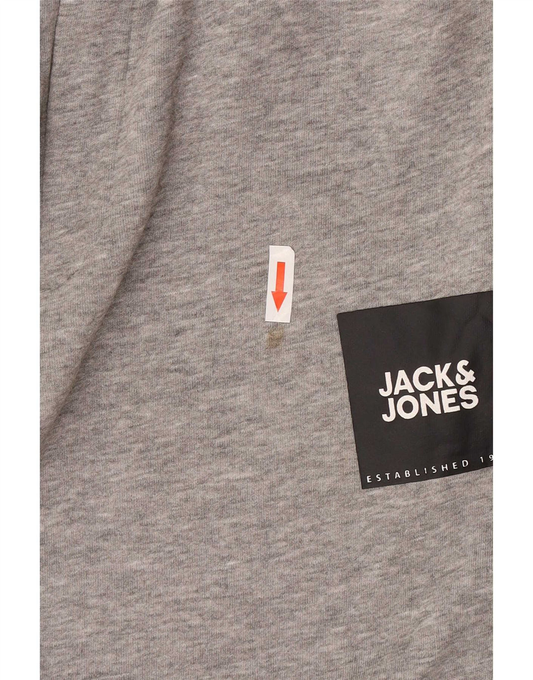Jack & Jones Pantalon De Survêtement Pantalon De Jogging Gris Moyen En Coton Moucheté