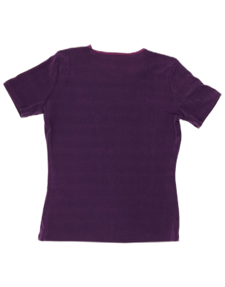 ST. BERNARD T-Shirt Femme Top UK 14 Large Violet Polyester
