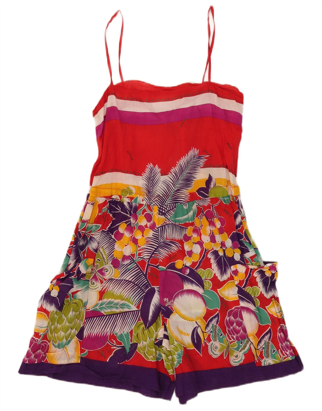 Oceano Combishort transparent pour femme IT 42 Medium W30 L6 Floral multicolore