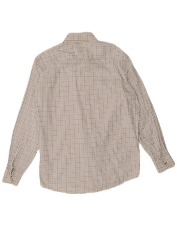 Marcus Chemise Homme Taille 40 15 1/2 Carreau Blanc Moyen