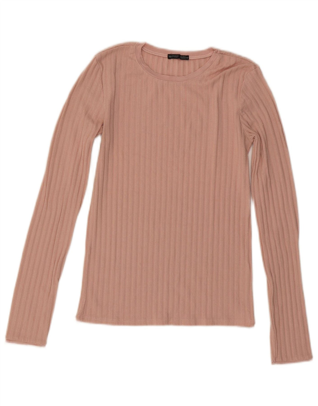 Zara Femme Top Manches Longues UK 8 Small Rose