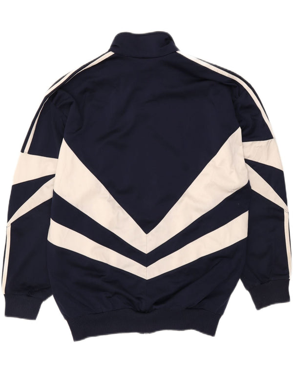 Adidas Veste de survêtement pour homme UK 34/36 Petit Bleu marine Colourblock