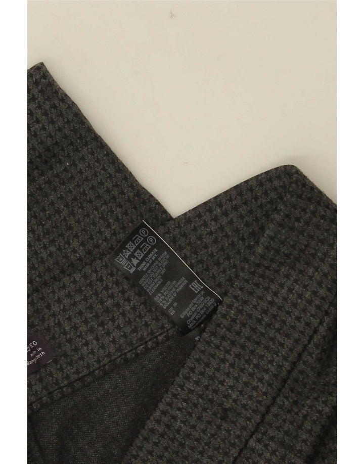 Marks & Spencer Pantalon décontracté pour femme UK 12 Medium W30 L28 Gris