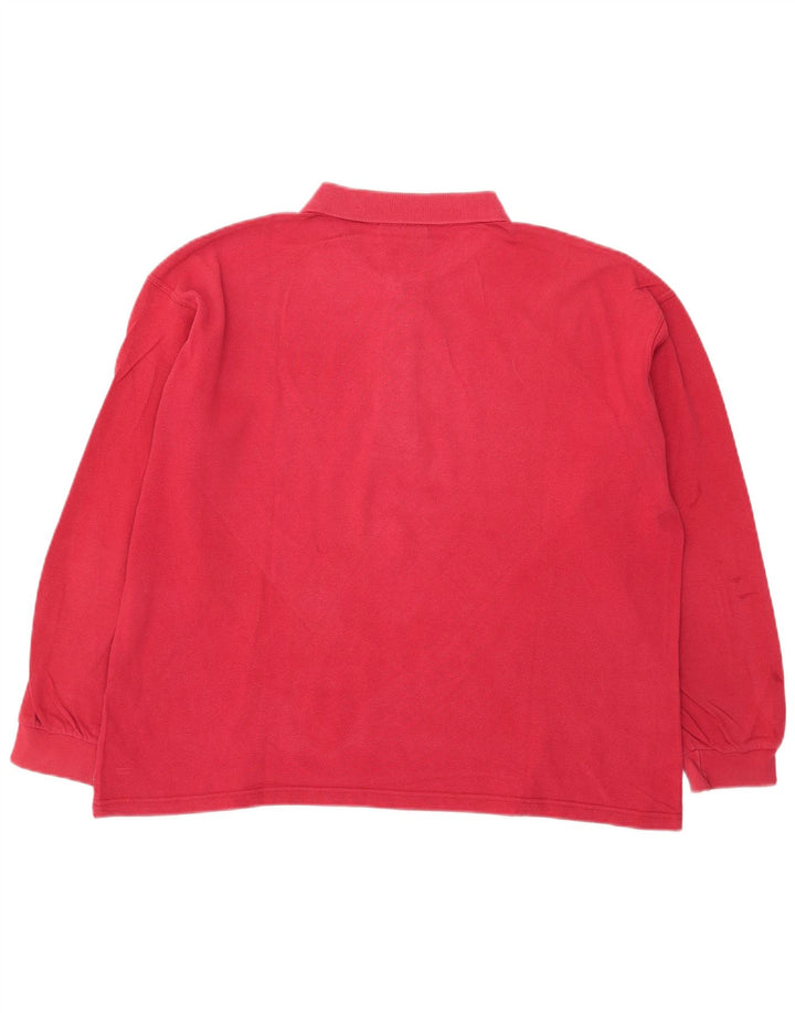 Kappa Polo à Manches Longues Homme XL Rouge