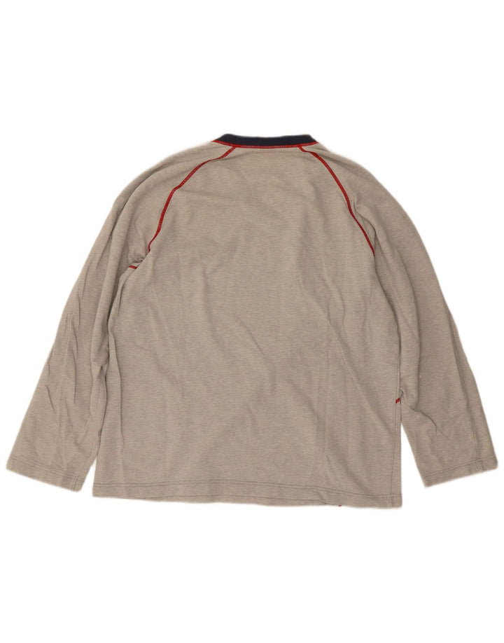 Fila Haut graphique à manches longues pour homme en coton rayé gris