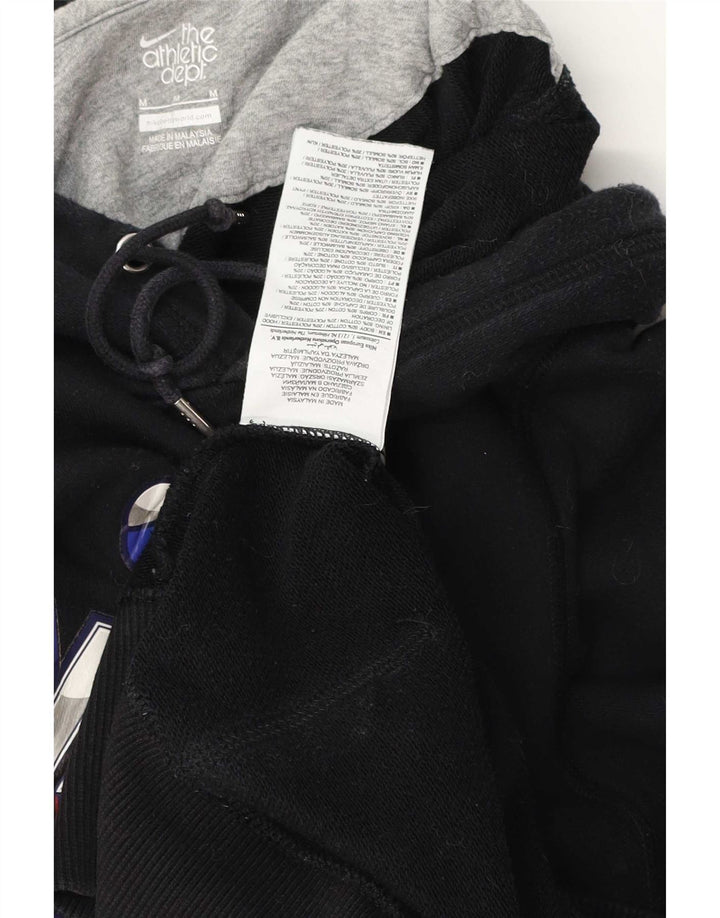 Nike Pull à capuche graphique en coton noir moyen pour homme