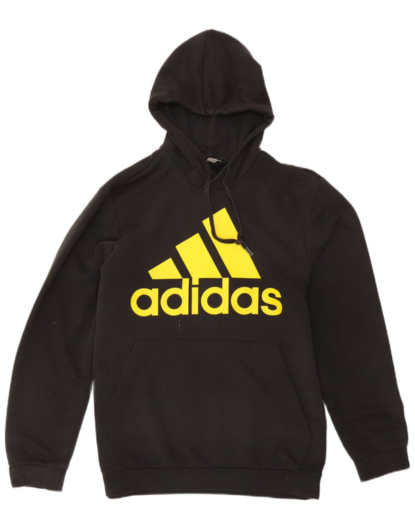 Adidas Pull à capuche graphique pour homme UK 44/46 Large Noir