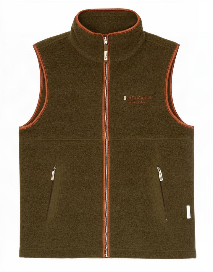 Schoffel Gilet polaire pour homme UK 40 Large Kaki Polyester