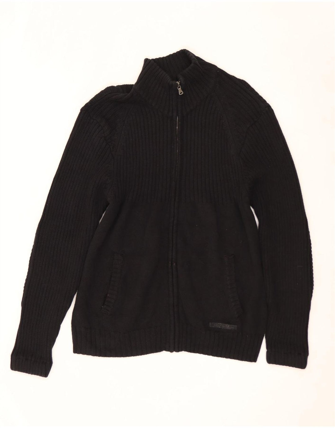 Calvin Klein Jeans Pull Cardigan Homme Noir Moyen Coton