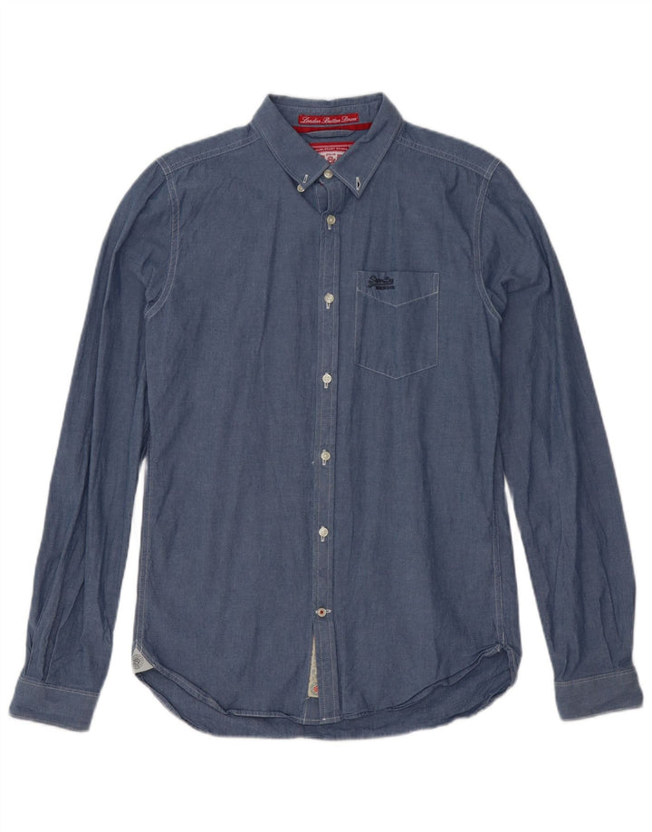 Superdry Chemise Homme Petit Bleu Coton