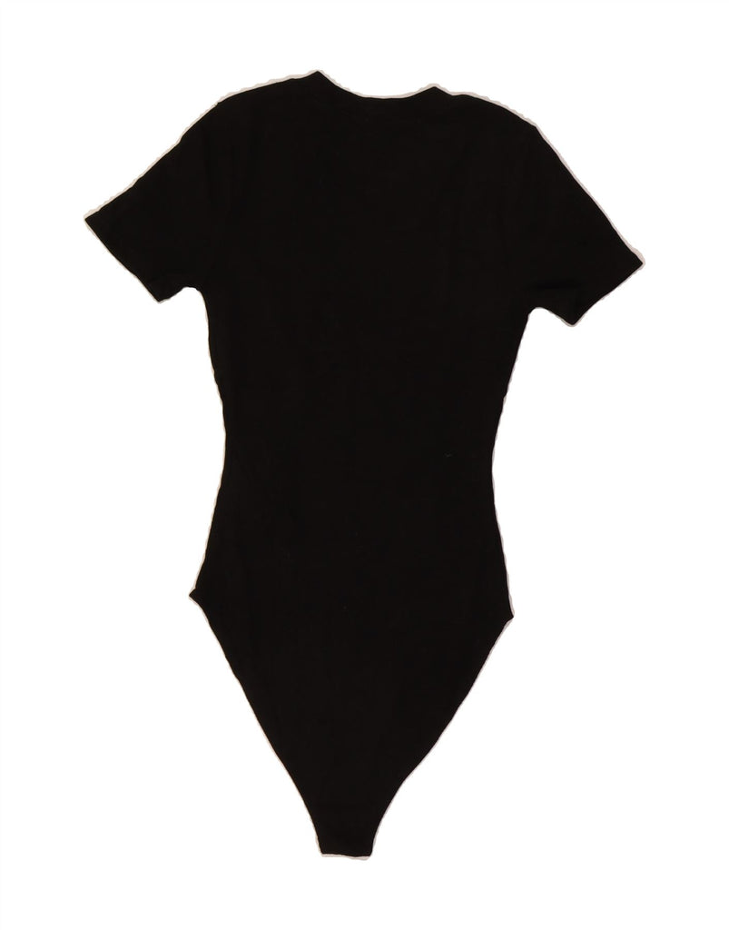 FOREVER 21 Womens Bodysuit UK 12 Medium Black Polyester Vintage Forever 21 and Second-Hand Forever 21 from Messina Hembry 