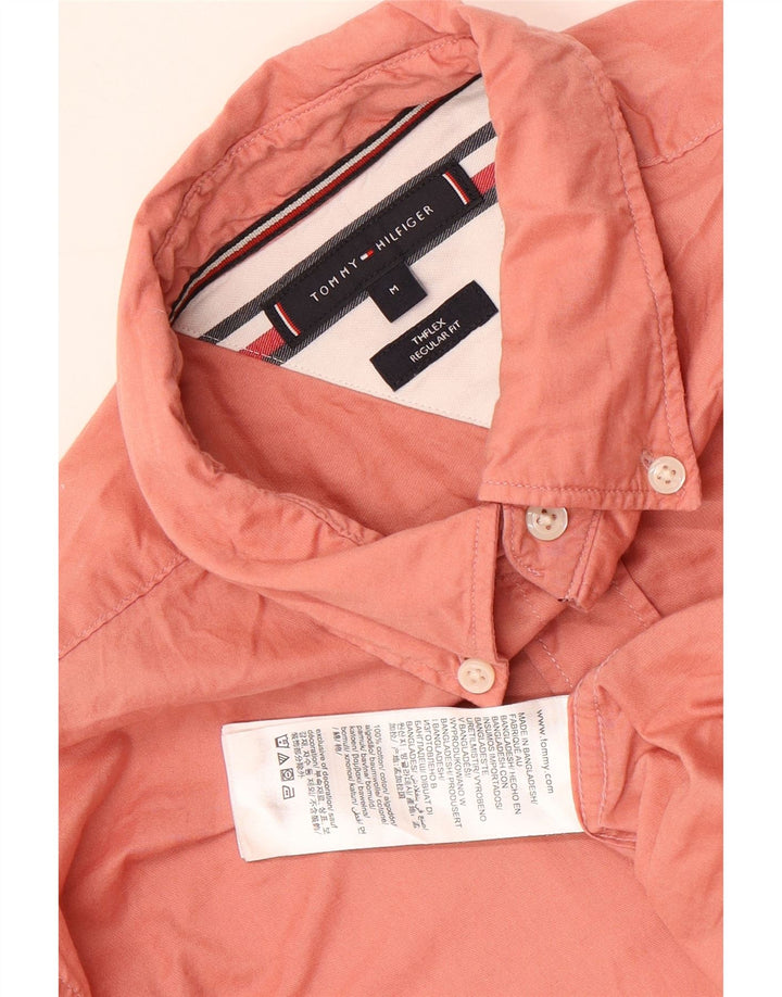 TOMMY HILFIGER Chemise Regular Fit Homme Rose Moyen Coton