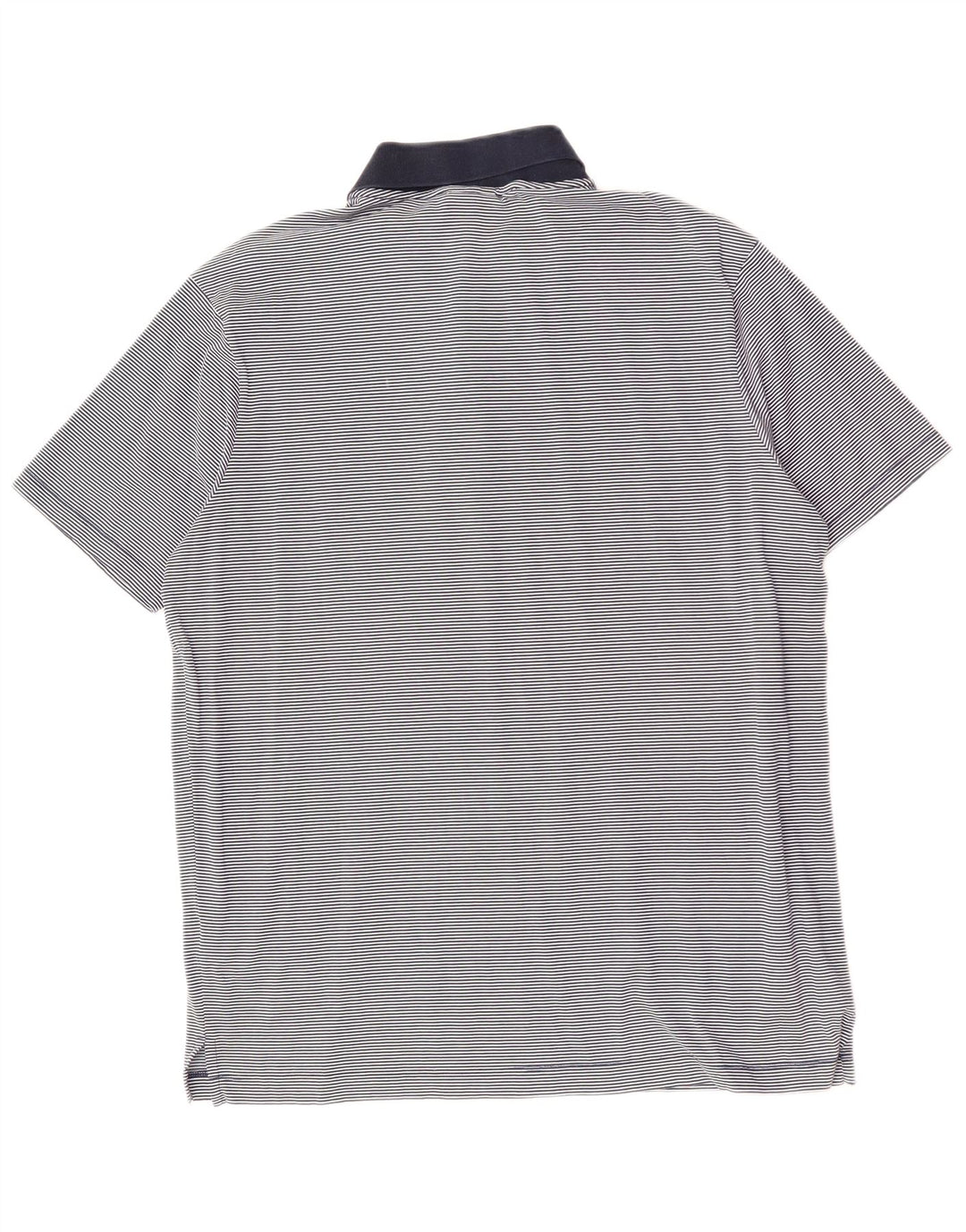 PAUL & SHARK Polo Homme Large Bleu Marine à Fines Rayures en Coton